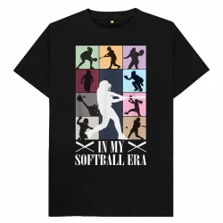 In My Softball Era Funny Softball Player Lover t shirt