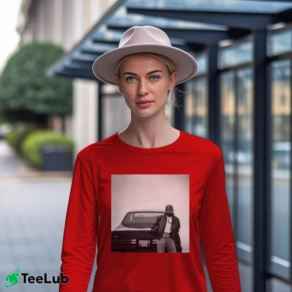 Women’s Album Cover Kendrick Lamar GNX Long-Sleeve Top in red | Sleek, Versatile, All-Season