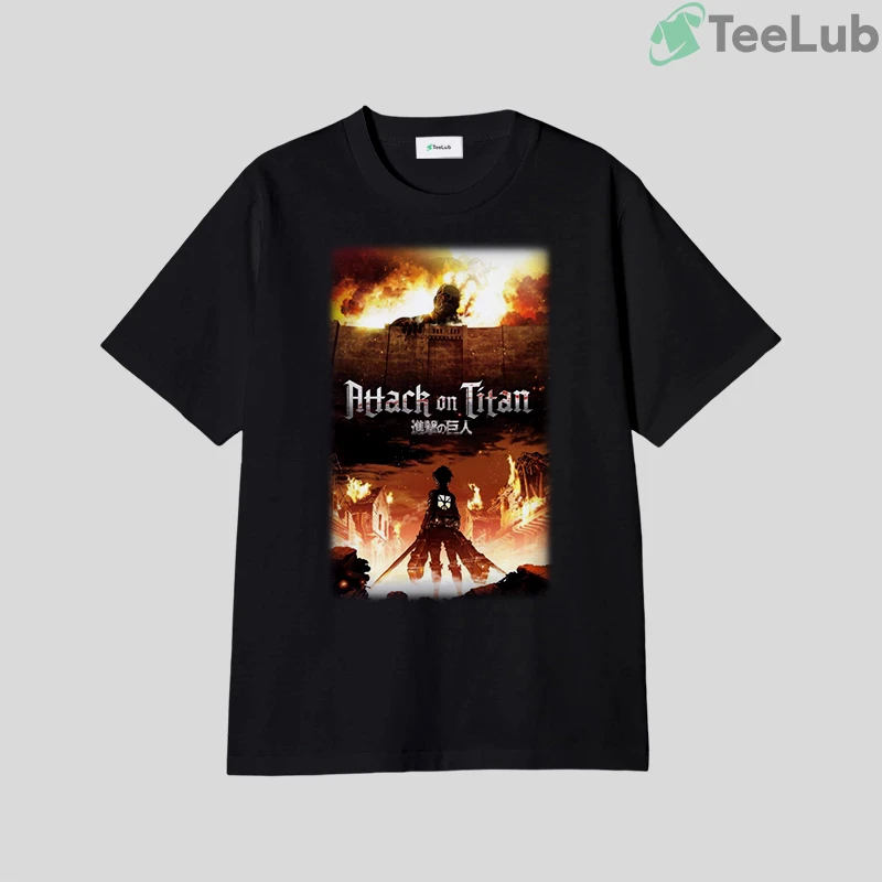 attack on titan anime t shirt