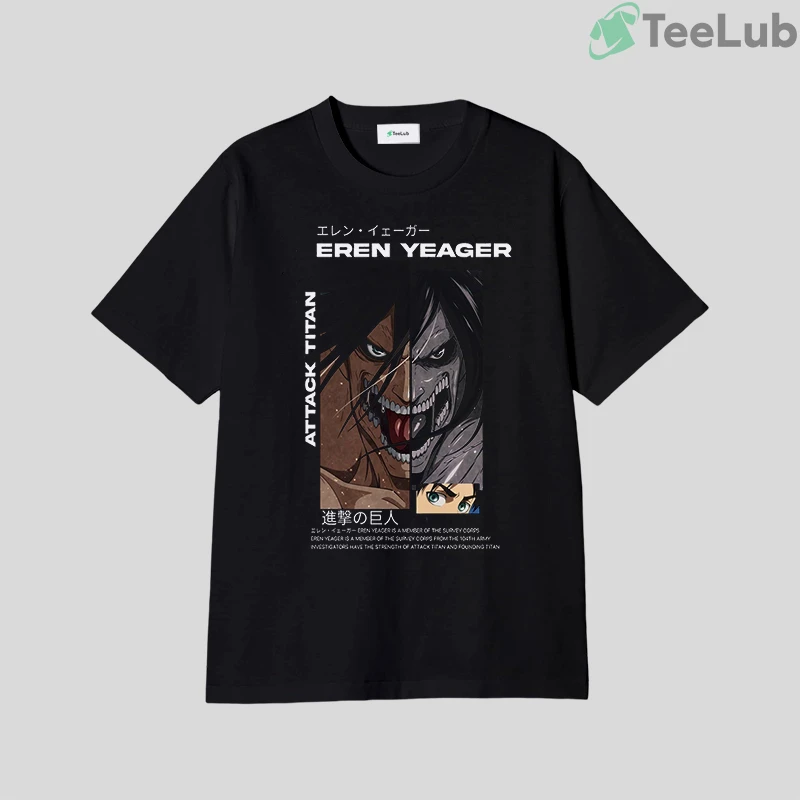 attack on titan eren yeager t shirt