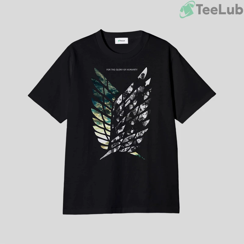 attack on titan logo t shirt