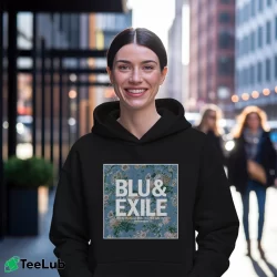 Women’s Blu And Exile Dancing In The Rain Cozy Hoodie in black | Warm, Structured, Stylish