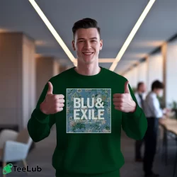 Men’s Blu And Exile Dancing In The Rain Crewneck Sweatshirt in forest green | Cozy Fabric, Clean Style