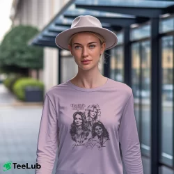 Women’s Charlie's Angels Classic TV Series Long-Sleeve Top in light pink | Sleek, Versatile, All-Season