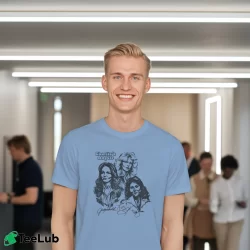 Men’s Charlie's Angels Classic TV Series Classic T-Shirt in light blue | Soft, Breathable Everyday Wear