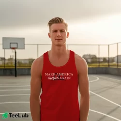 Men’s Make America Graves Again Tank Top in red | Breathable, Active-Friendly Design