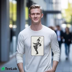 Men’s My Chemical Romance The Black Parade Long-Sleeve Shirt in white | Sleek, Lightweight, Year-Round Wear