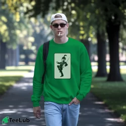 Men’s My Chemical Romance The Black Parade Crewneck Sweatshirt in irish green | Cozy Fabric, Clean Style