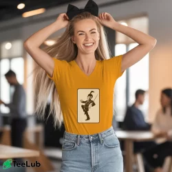 Women’s My Chemical Romance The Black Parade V-Neck Tee in orange | Chic Neckline, Soft Texture