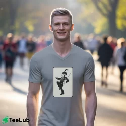 Men’s My Chemical Romance The Black Parade V-Neck Tee in sport grey | Sharp, Breathable, Everyday Staple