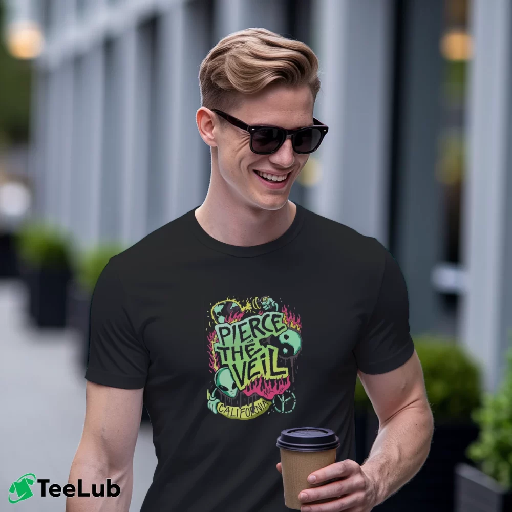 Men’s Pierce The Veil California Classic T-Shirt in black | Soft, Breathable Everyday Wear