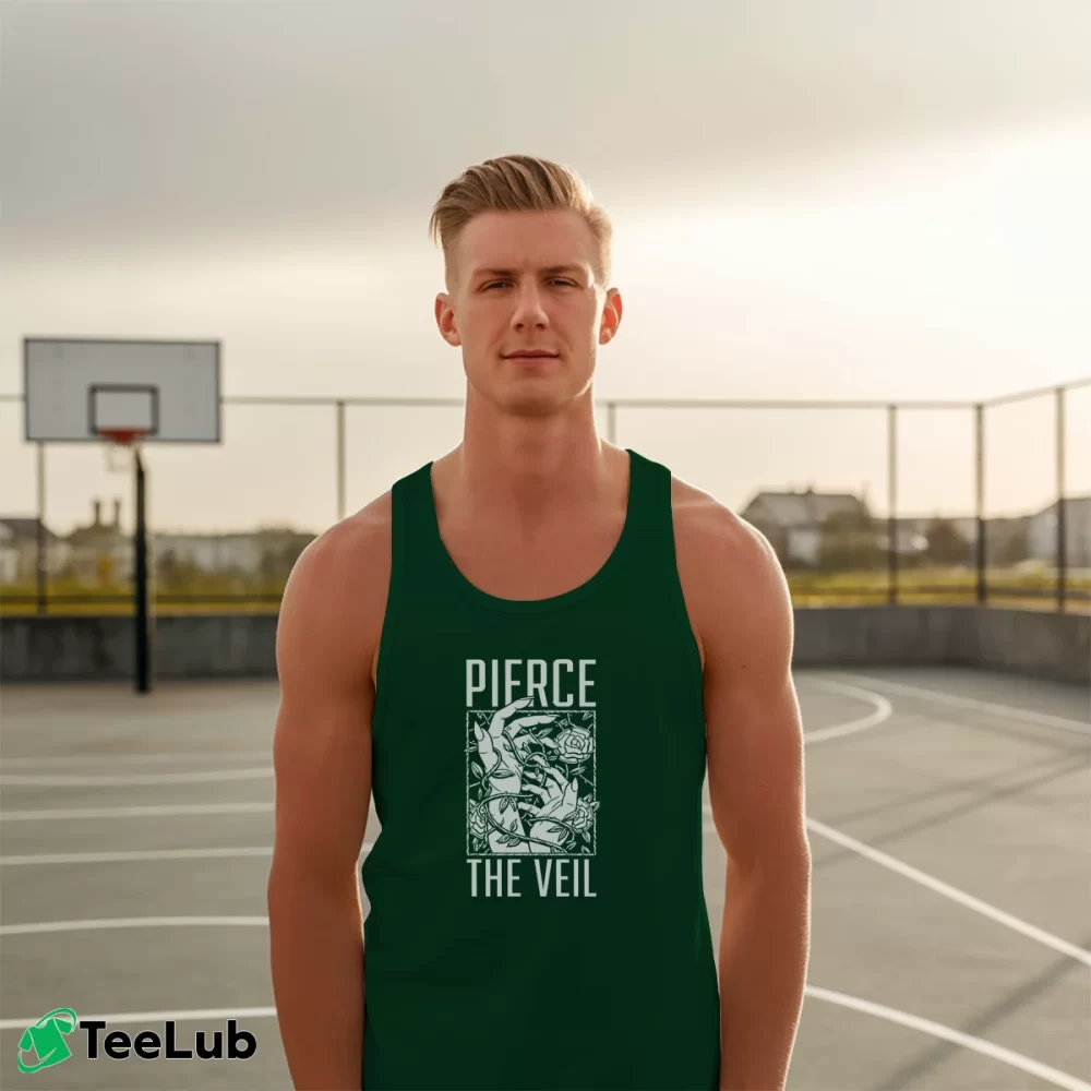 Men’s Pierce The Veil Tank Top in forest green | Breathable, Active-Friendly Design