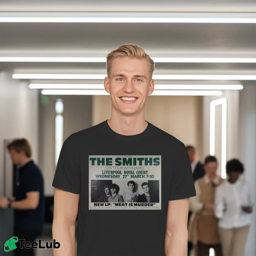 Men’s the smiths tour classic concert band Classic T-Shirt in black | Soft, Breathable Everyday Wear
